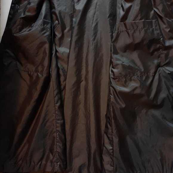 Vintage Tuxster Double Breasted Pintuck Cape with Neck Tie Black - Picture 10 of 11